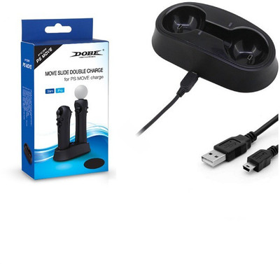

Microware PS4 DOBE MOVE SLIDE DOUBLE CHARGE Gaming Accessory Kit(Black, For PS4)