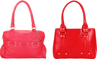 

Lady bar Shoulder Bag(Pink, Red)