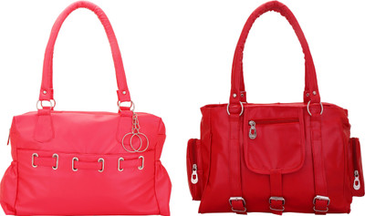 

Lady bar Shoulder Bag(Pink, Red)