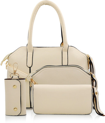 

Mark & Keith Hand-held Bag(Beige, Black)