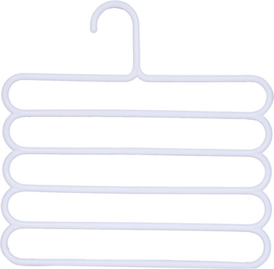 

ShopAis Layers Pants Hangers Holders Wardrobe Storage Rack For Scarf Towels Clothes Jeans Closet Space Saver Closet Organizer( )