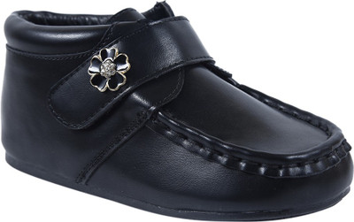 

JUMPS AND BUMPS Boys Velcro Casual Boots(Black