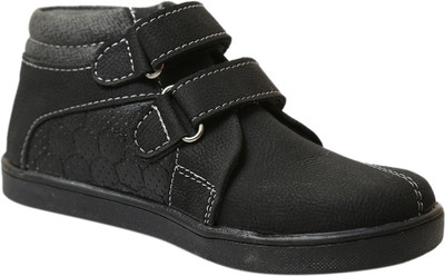 

JUMPS AND BUMPS Boys Velcro Casual Boots(Black