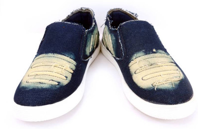 

U2Shoes Boys & Girls Slip on Sneakers(Blue