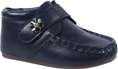 

JUMPS AND BUMPS Boys Velcro Casual Boots(Blue, Navy