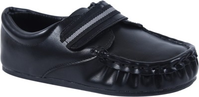 

JUMPS AND BUMPS Boys Velcro Loafers(Black