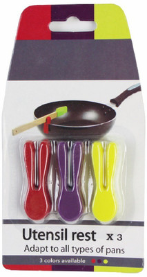 ShopAis Rest Utensil X 3 Multicolor Kitchen Tool Set(Cooking Tools Spatula Spoon Ladle Spoon Storage Rack Holder Stand Racks Clip) available at flipkart for Rs.199