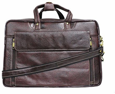 

Moda Hyde 15 inch Expandable Laptop Messenger Bag(Brown), Dark brown