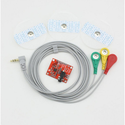 SunRobotics ECG SENSOR MODULE HEART RATE PULSE WITH ELECTRODE(Red)