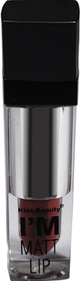 

Kiss Beauty I'm Matt Lip Long Lasting Waterproof Lipgloss Lipstick 01-Shade(8 ml, Maroon)