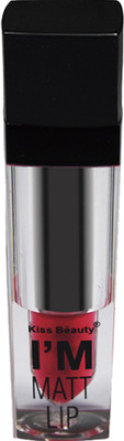 Kiss Beauty I'm Matt Lip Long Lasting Waterproof Lipgloss Lipstick 03-Shade(8 ml, Razzmatazz)