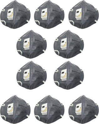 

Vezual 9004GV Pollution Mask 3M 9004GV ( Pack of 10 ) for Protection against Pollution & Dust Mask and Respirator