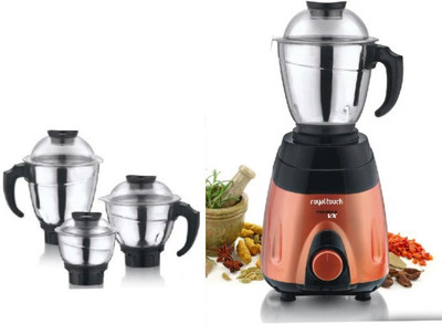 

Royal Touch Metallica UX Ultimate 1 W Mixer Grinder(Multicolor, 3 Jars)