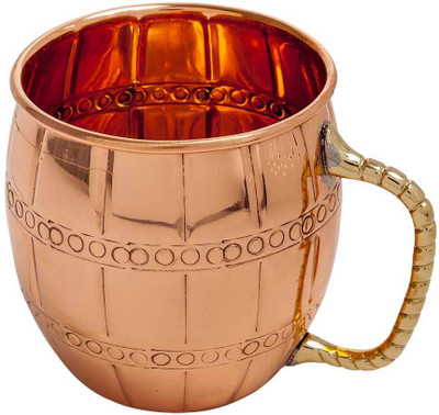 

Elite Handicrafts Copper Moscow Mule Vodka Buck Drinkware Copper Mug(500 ml)