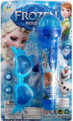 

Charlies Toy Factory Frozen Mike With Light & Music Toy Blue Google(Multicolor)