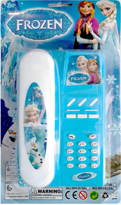 

Charlies Toy Factory Frozen Music Telephone Toy White & Blue(Multicolor)