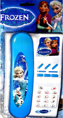 

Charlies Toy Factory Frozen Music Telephone Toy Blue & White(Multicolor)