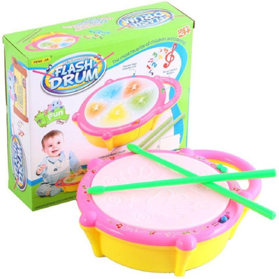 

Charlies Toy Factory Flash Drum With Lights Latest Toy(Multicolor)