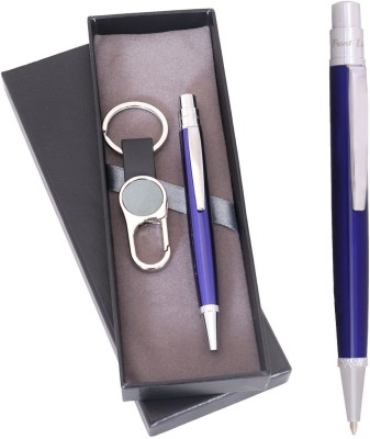 

Front Line Altis 300 Series With Chrome Plated Key Ring With Hook & Leatherette Loop Gift Combo Set Pen Gift Set