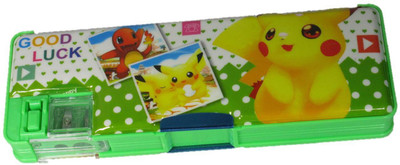 

OZ STORE GDLA GOOD LUCK ANIMAL Art Plastic Pencil Box(Set of 1, Multicolor)