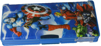

OZ STORE CHPB HEROS Art Plastic Pencil Box(Set of 1, Multicolor)