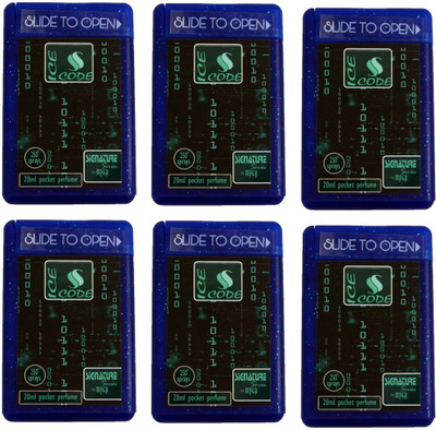 

Madni Perfumes Ice Code Pocket Perfumes 6 Pieces (Each Piece 250 Sprays) Eau de Parfum - 120 ml(For Men & Women)