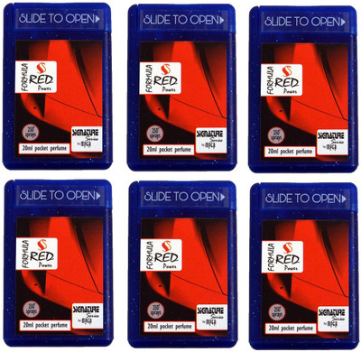 

Madni Perfumes Formula Red Pocket Perfumes 6 Pieces (Each Piece 250 Sprays) Eau de Parfum - 120 ml(For Men & Women)
