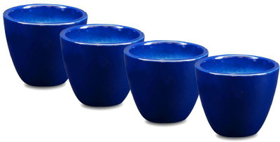 

Yellow Table Plant Container Set(Pack of 4, Ceramic)