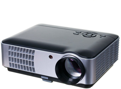 

Punnkk P9 Android & WIFI with HDMI x 2/VGA/USB x 2/TV/AV/3.5mm Audio/RCA Cable 2800 lm LED Corded Mobiles Portable Projector(Black)