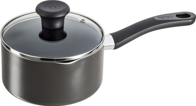 

TEFAL Delicia Sauce Pan 16 cm diameter with Lid(Aluminium, Non-stick), Grey