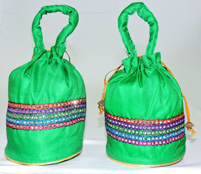

GLOBAL WONDERS potlies 227 Potli(Green)