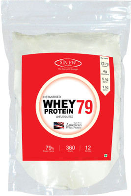 Sinew Nutrition Raw Whey Protein Concentrate 79%, 360 g Whey Protein(360 g, Unflavored)