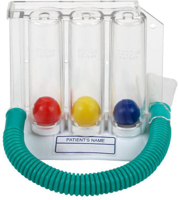 

Niscomed lung High quality 3 Balls Spirometer Respiratory Lung Exerciser Respiratory Exerciser(Pack of 1)
