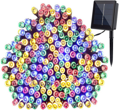 QUACE 100 LEDs 10.16 m Multicolor Steady String Rice Lights(Pack of 1)