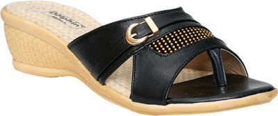 

Dolphin Miles Women Black Wedges