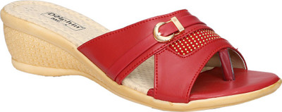 

Dolphin Miles Women Red Wedges