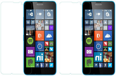 Loopee Tempered Glass Guard for Nokia X(Pack of 2)