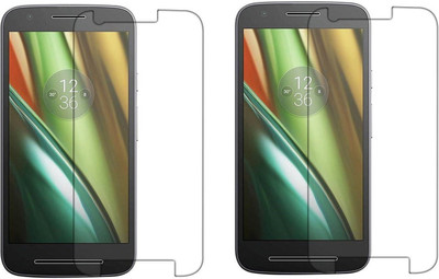 Cowboy Tempered Glass Guard for Motorola Moto E (3rd Generation)(Pack of 2)