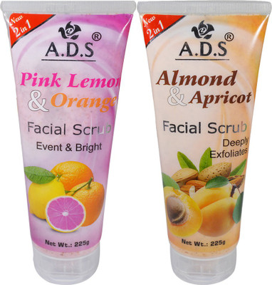 

ADS Pink Lemon & Orange, Almond & Apricot Facial Scrub(225 g)