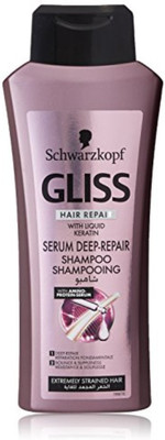 

Schwarzkopf Gliss Hair Repair With Liquid Keratin Serum Deep Repair Shampoo(250 ml)