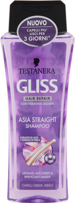 

Schwarzkopf Gliss Hair Repair Con Keratina Liquida Asia Straight Shampoo(250 ml)