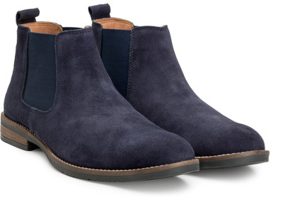 

Escaro Men's Leather Boots For Men(Blue