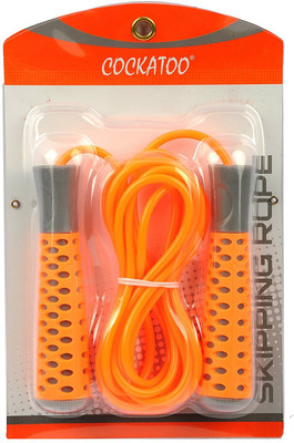 

COCKATOO SKIPPING ROPE Ball Bearing Skipping Rope(Orange, Length: 320 cm)