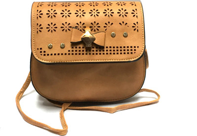

Urban Interia Women Casual Brown Leatherette Sling Bag