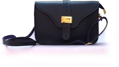 

Urban Interia Women Casual Blue Leatherette Sling Bag