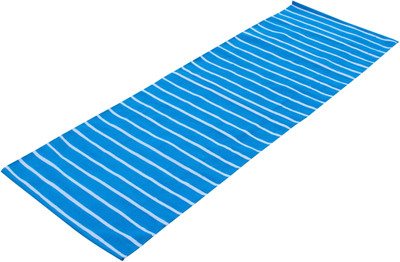 

Ryan COTTON HANDWOVEN YOGA SPORT MAT White 3 mm Yoga Mat, Blue;white