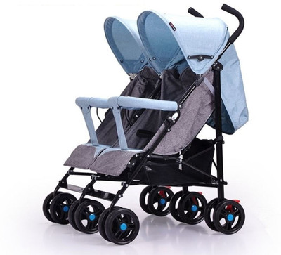 

Yours Shop Twin Baby Stroller Stroller(Multi, Blue)