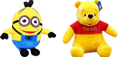

Shopfloor.XYZ Combo of MInion Soft Toy AND POOH Stuffed Plush For Kids/ Birthday Gift for Kids - 40 CM (Multicolor) - 40 cm(Multicolor)