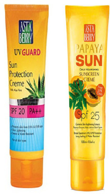 Astaberry Asta-Sun7 - SPF 20 and 25 PA+++(100 ml)
