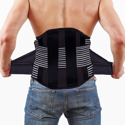 

Morrilfox Premium Lumbar Sacral Back Pain Belt Brace Lumbar Support (XL, Black)